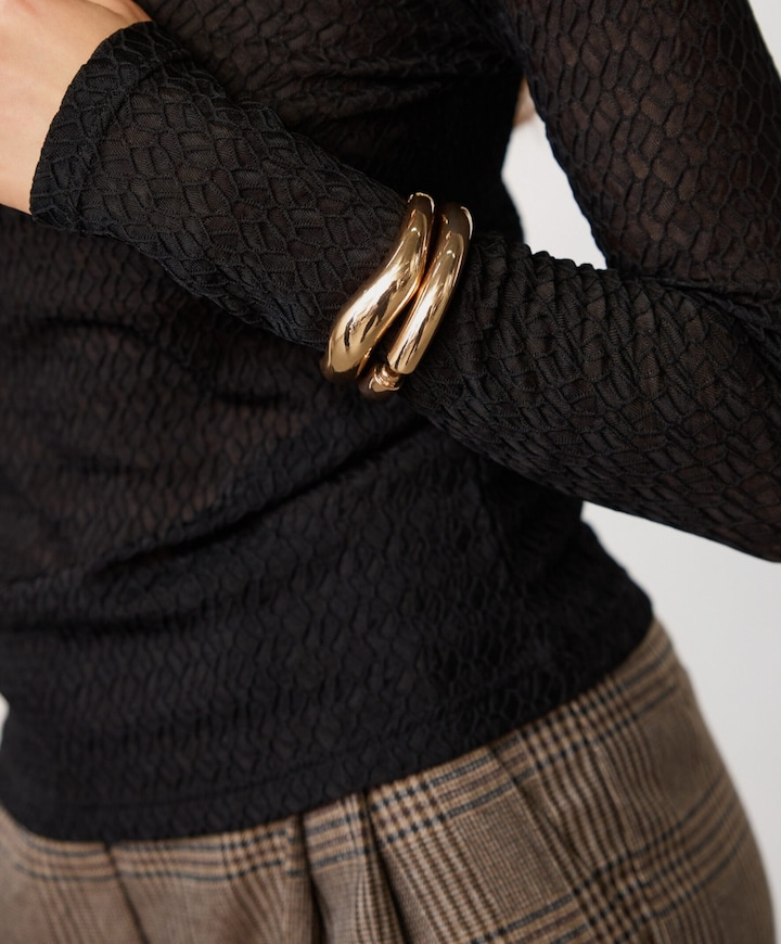 Dames longsleeve zwart