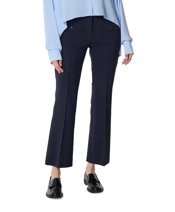Farah patched pocket dames broek blauw