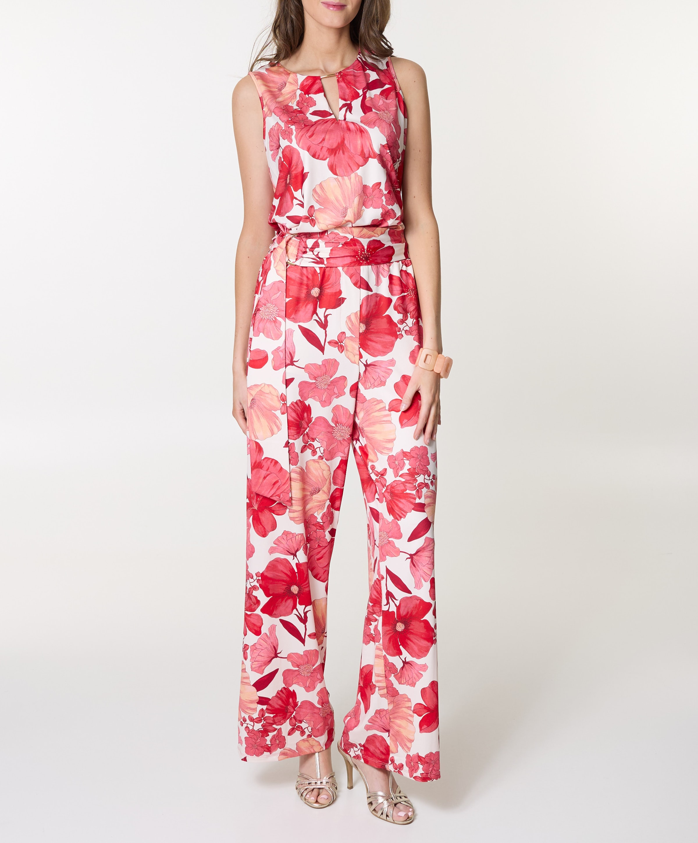 dames jumpsuit roze
