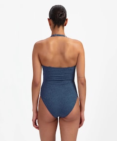 Dames badpak blauw