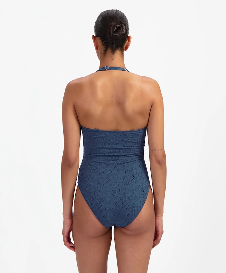 Dames badpak blauw