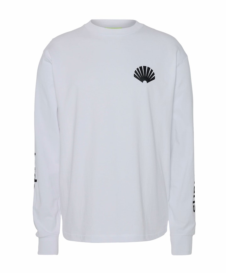 Heren longsleeve wit