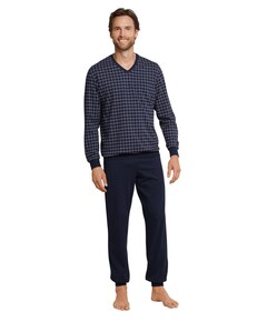 Heren pyjamaset blauw