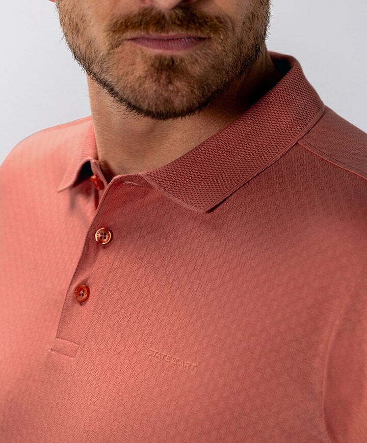 Heren polo roze
