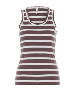 Dames top bruin