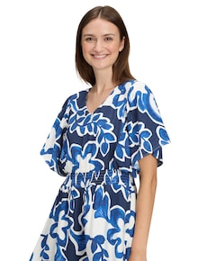 Dames jurk blauw