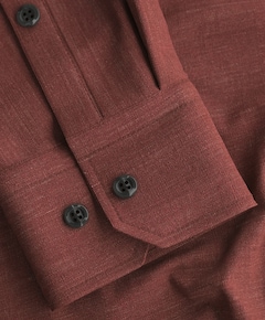 Heren overhemd lange mouw rood