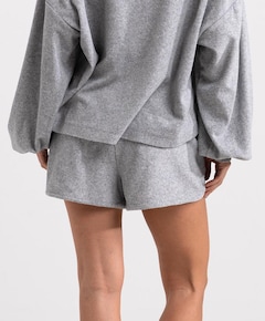 Dames pyjamashort grijs