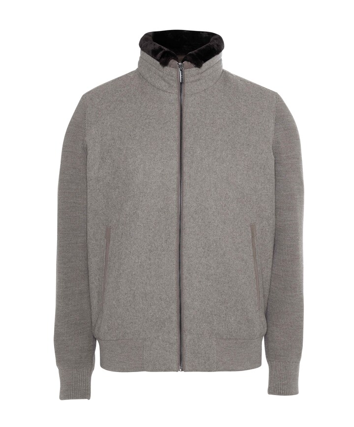 Heren vest beige
