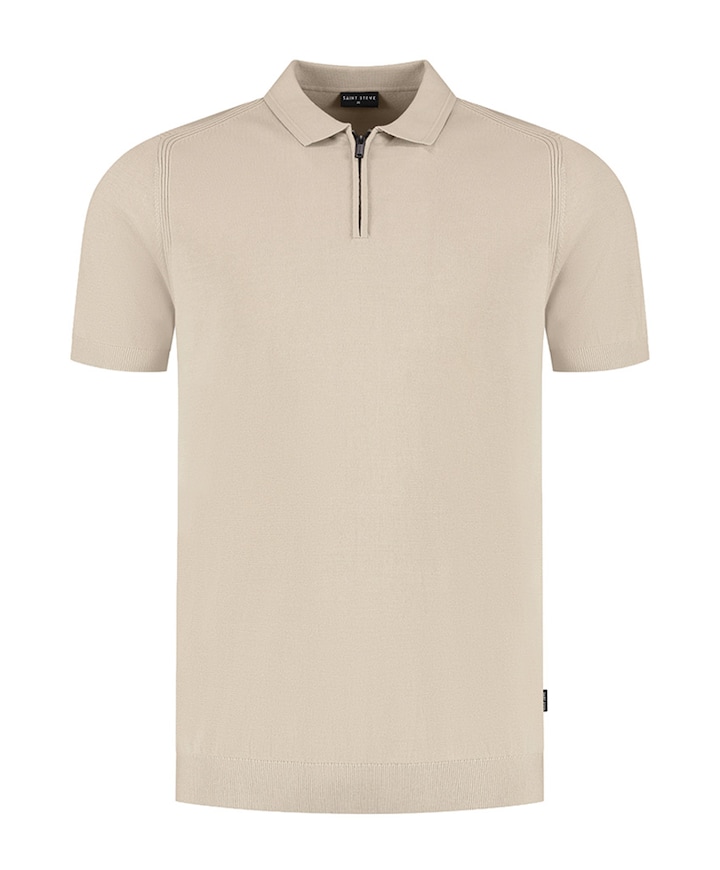 Heren polo beige