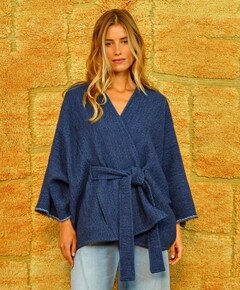 Dames vest blauw