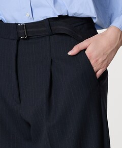 Elaine pleat dames broek blauw