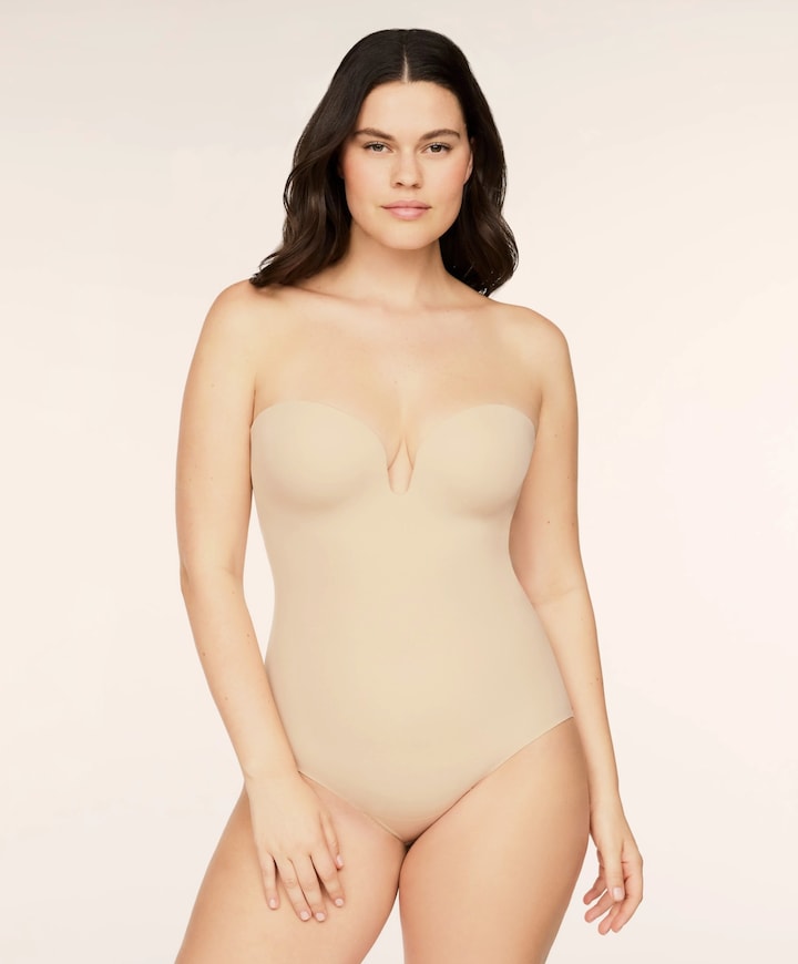 Dames shapewear body beige