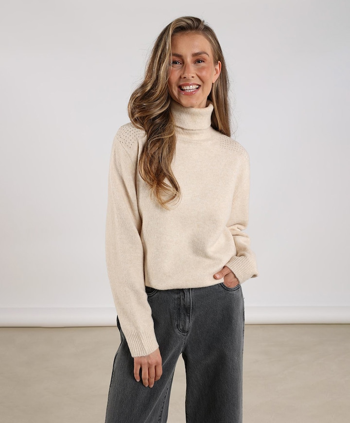 Dames trui beige