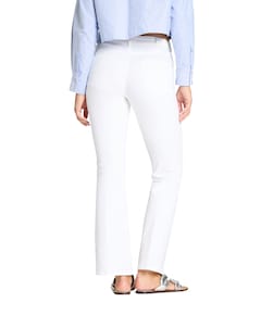 Paris flared dames jeans wit