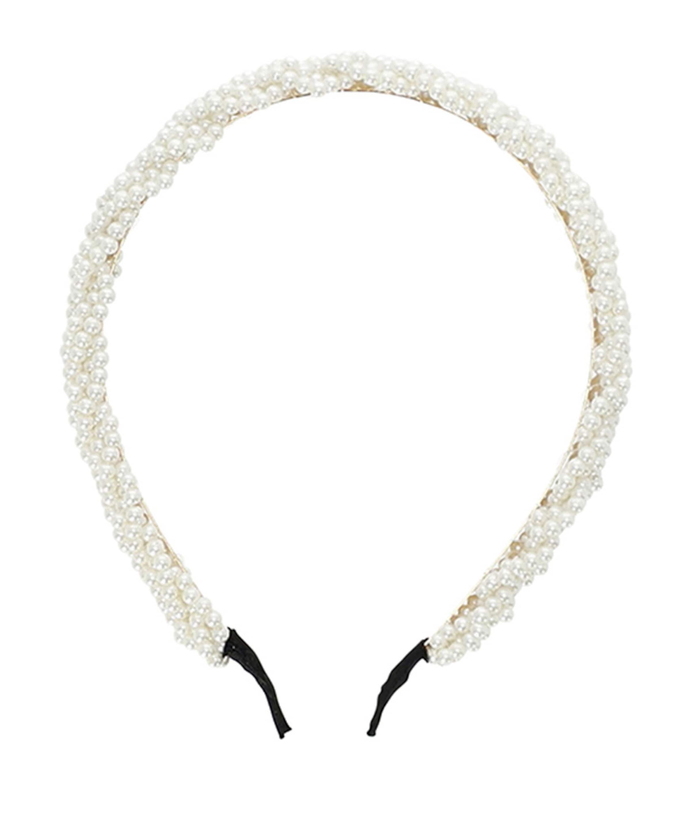 Meisjes diadeem ecru