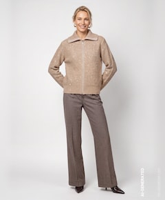 Dames vest beige