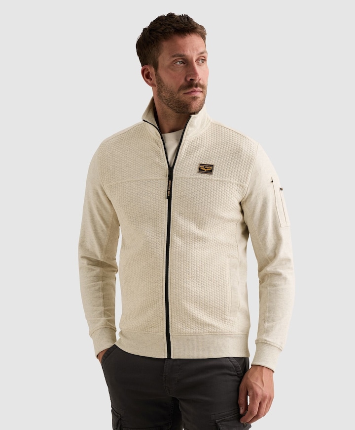 Heren vest ecru
