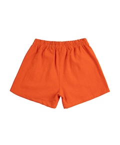 Colorblock woven uniseks korte broek rood