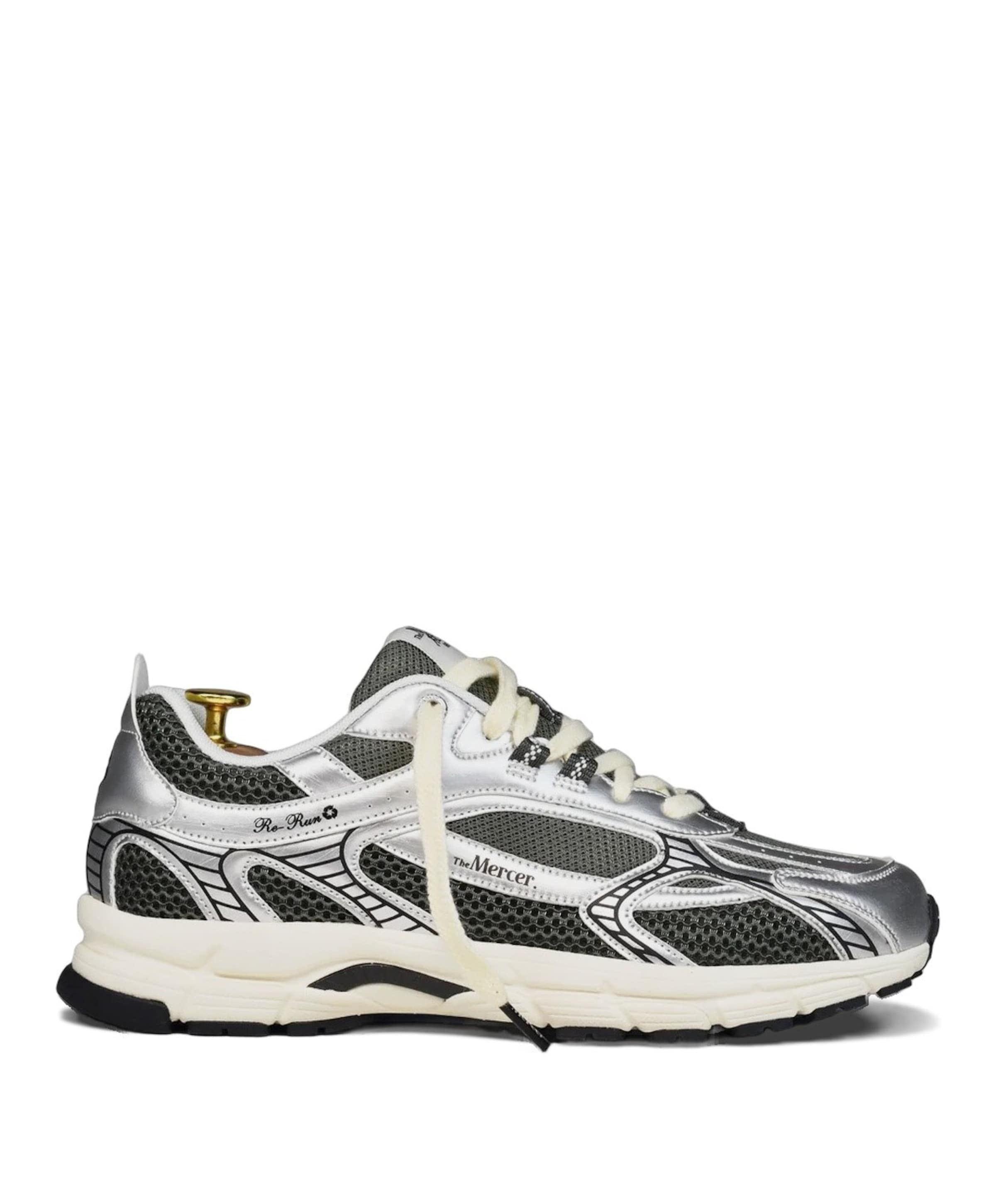 The Re-Run Scratched dames sneakers zilver