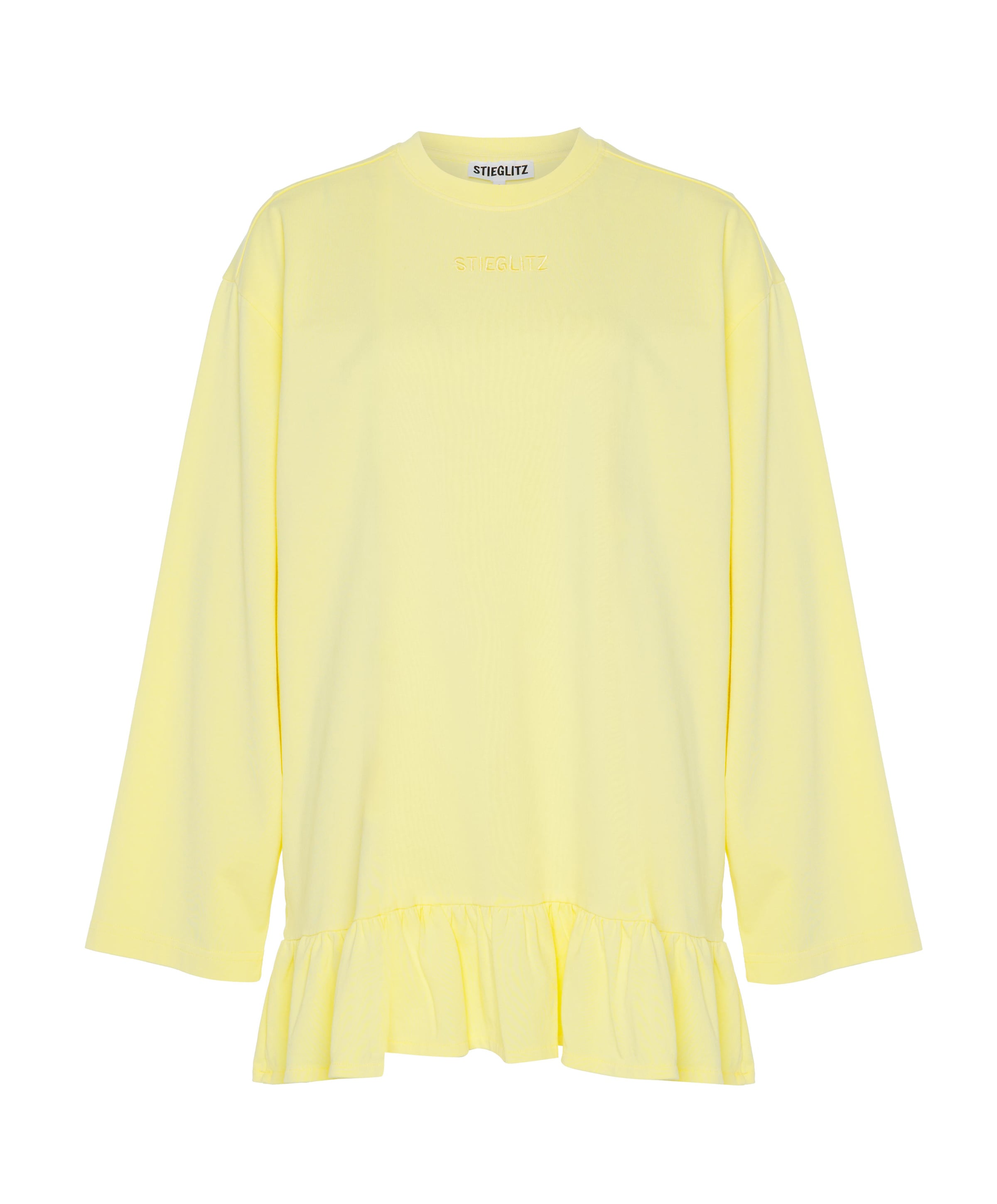 Dames longsleeve geel