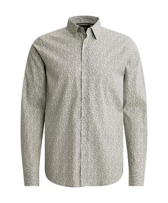 Heren overhemd lange mouw beige