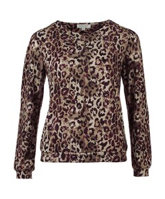 Dames longsleeve bruin