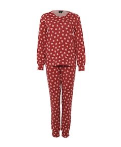 Dames pyjamaset rood