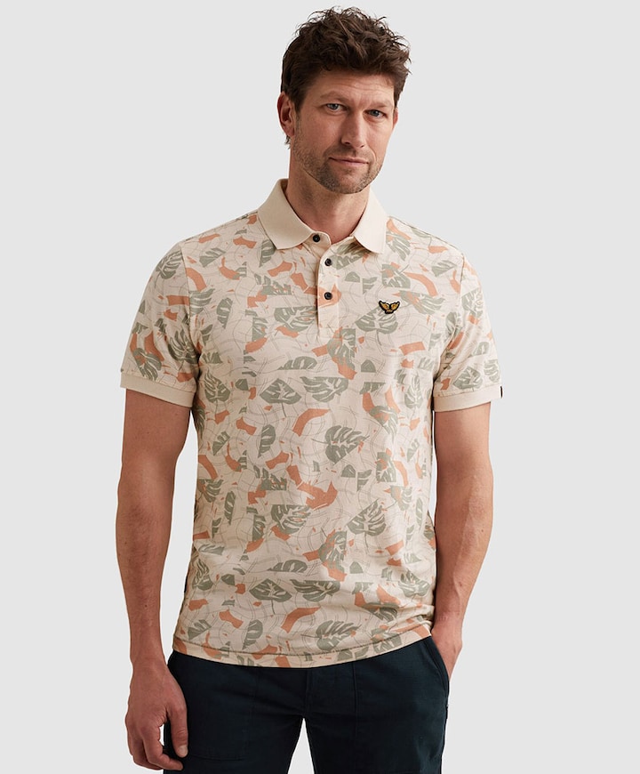 Heren polo roze