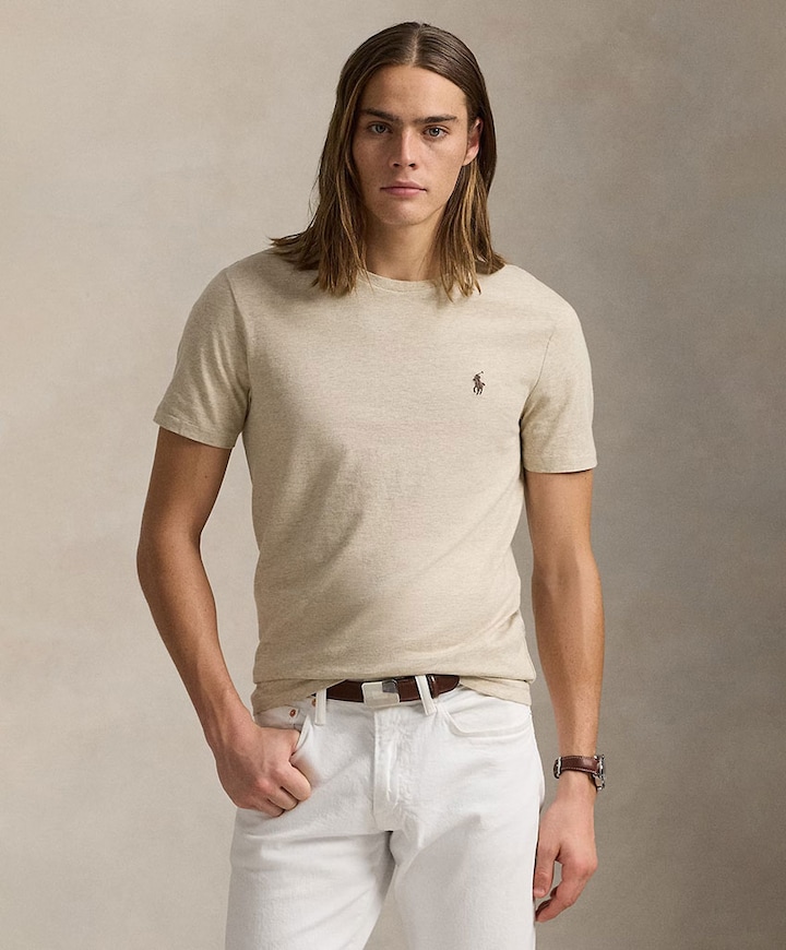 Heren T-shirt beige