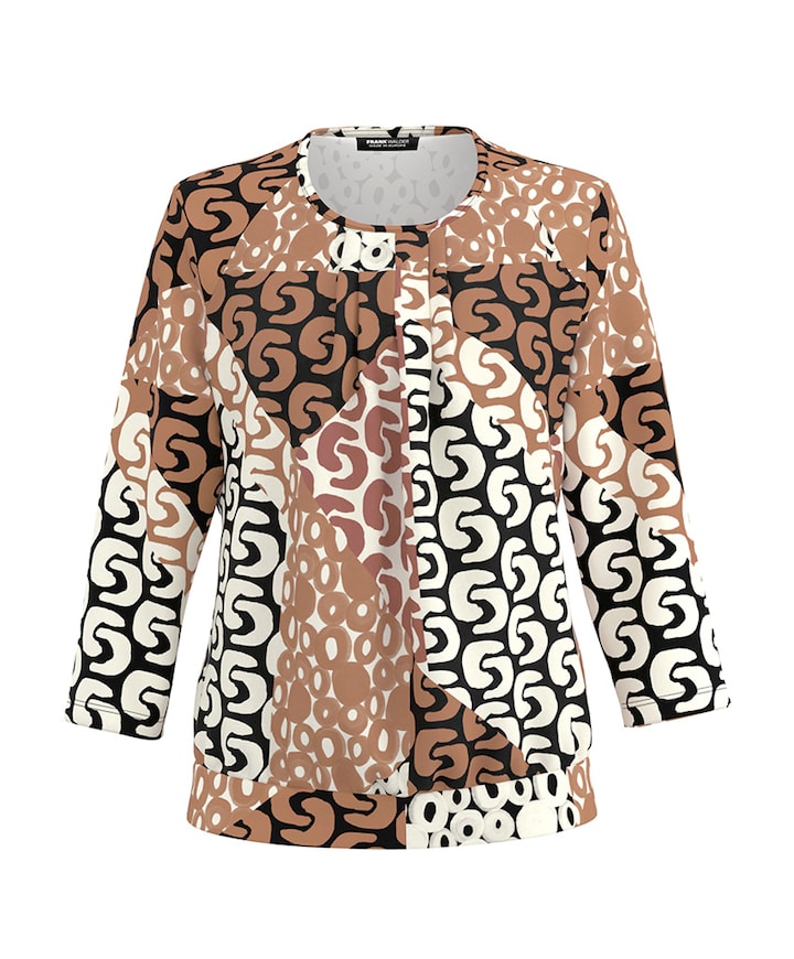 Dames longsleeve bruin