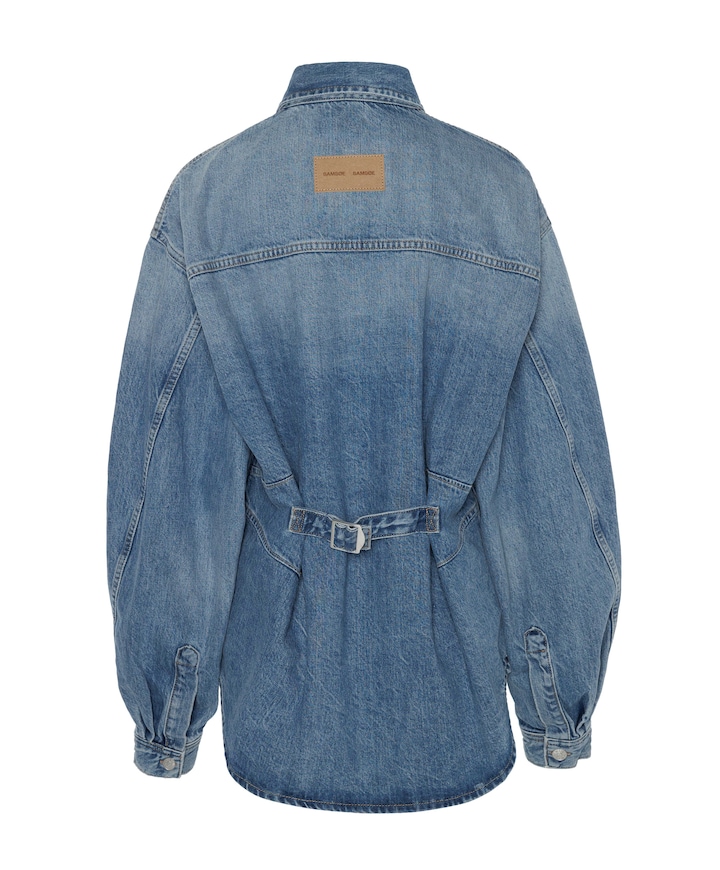 Dames blouse blauw
