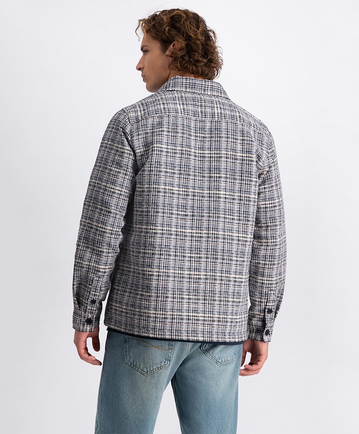 Heren overshirt blauw