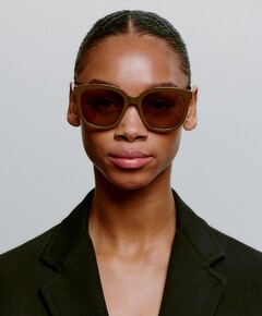 Uniseks zonnebril bruin