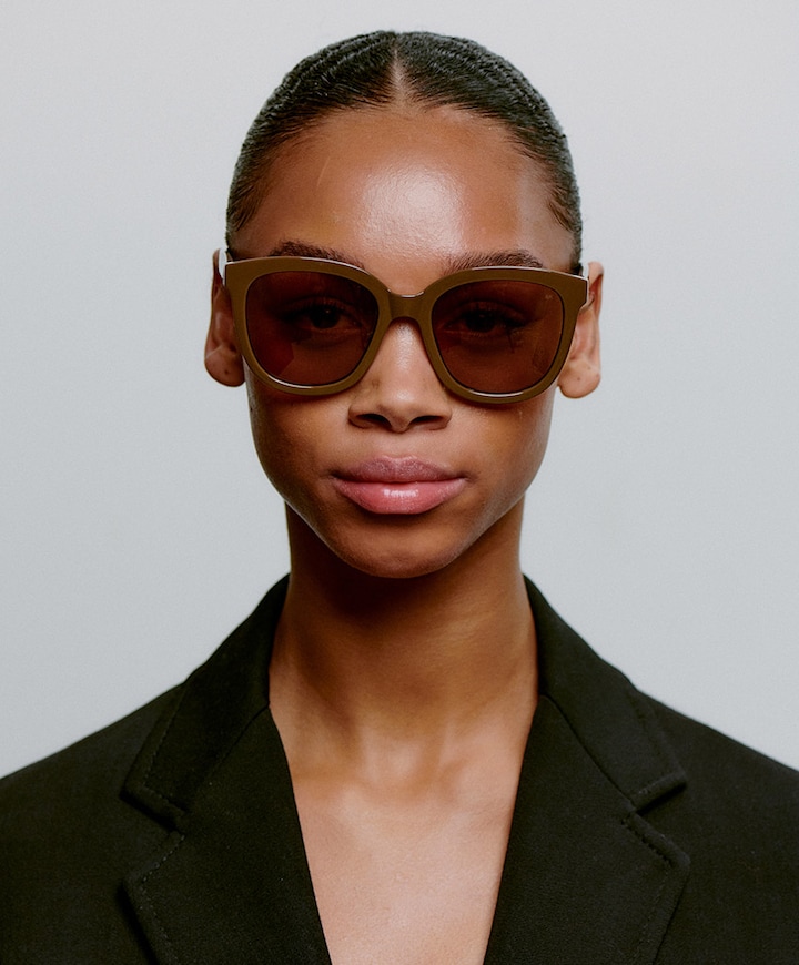 Uniseks zonnebril bruin