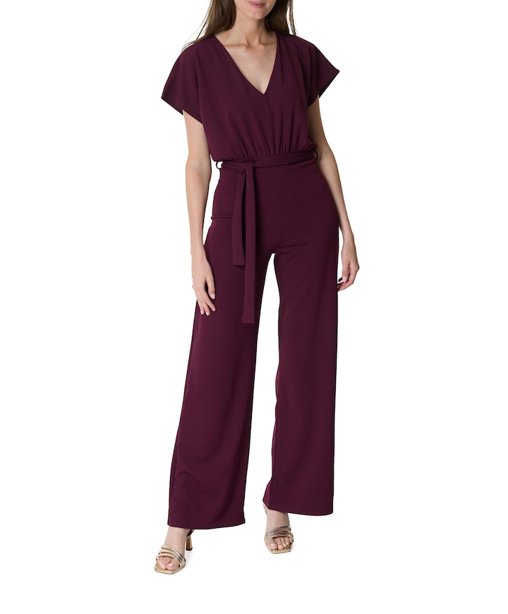Girl-ju.v dames jumpsuit bordeaux