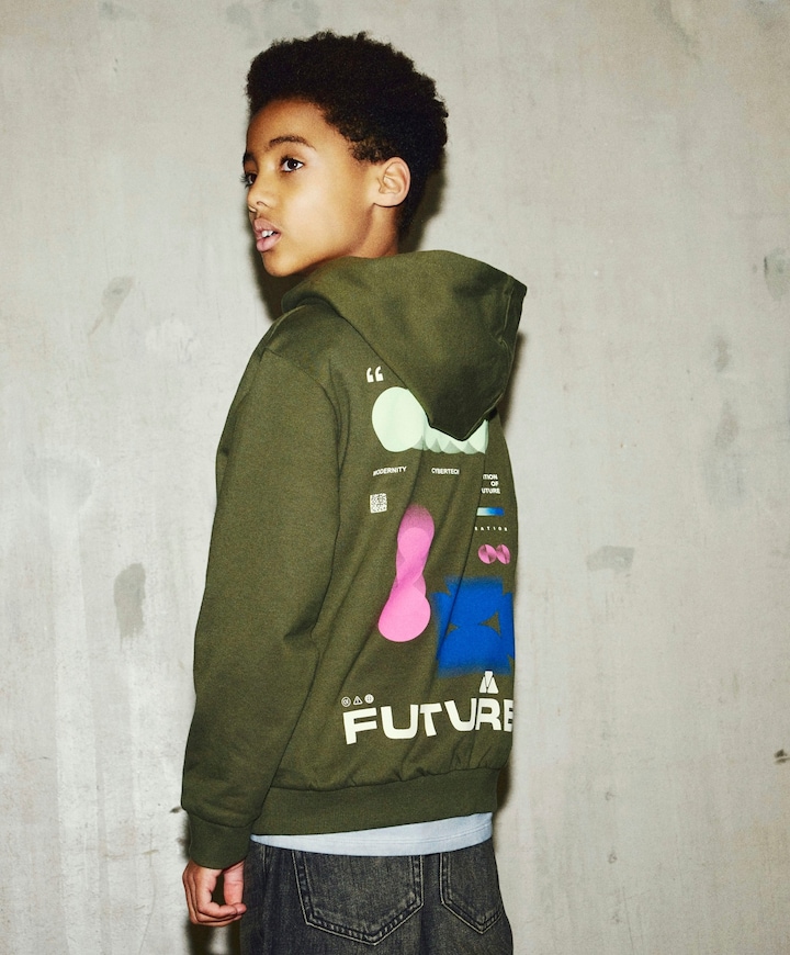 Jongens hoodie groen