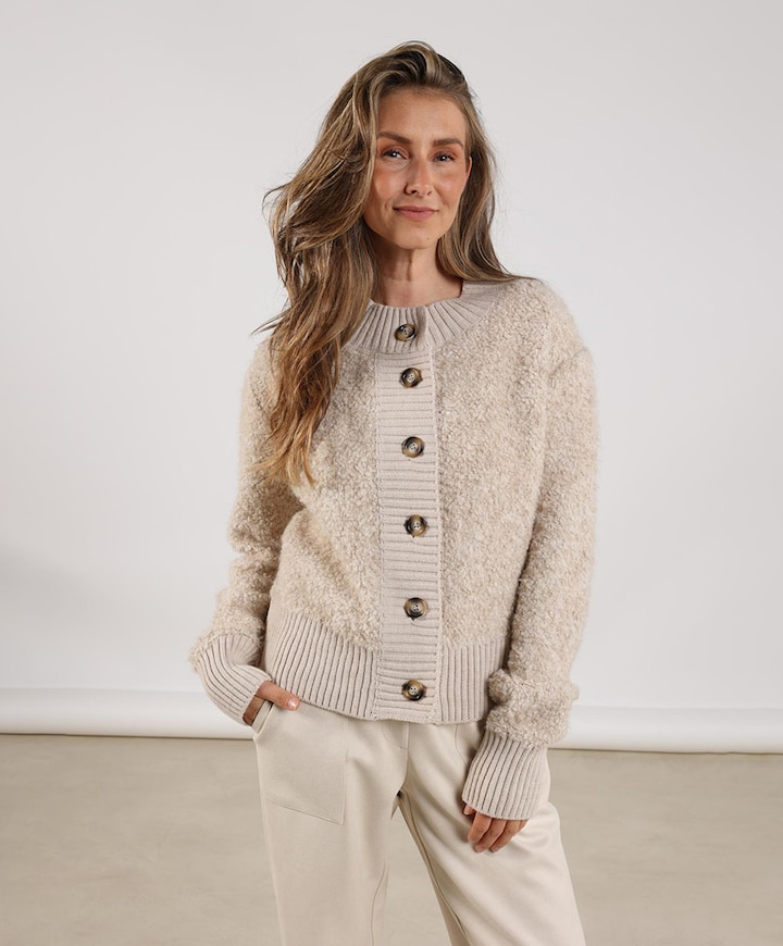 Dames vest beige