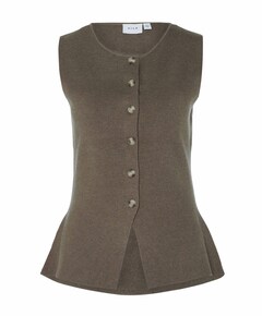 Dames gilet beige