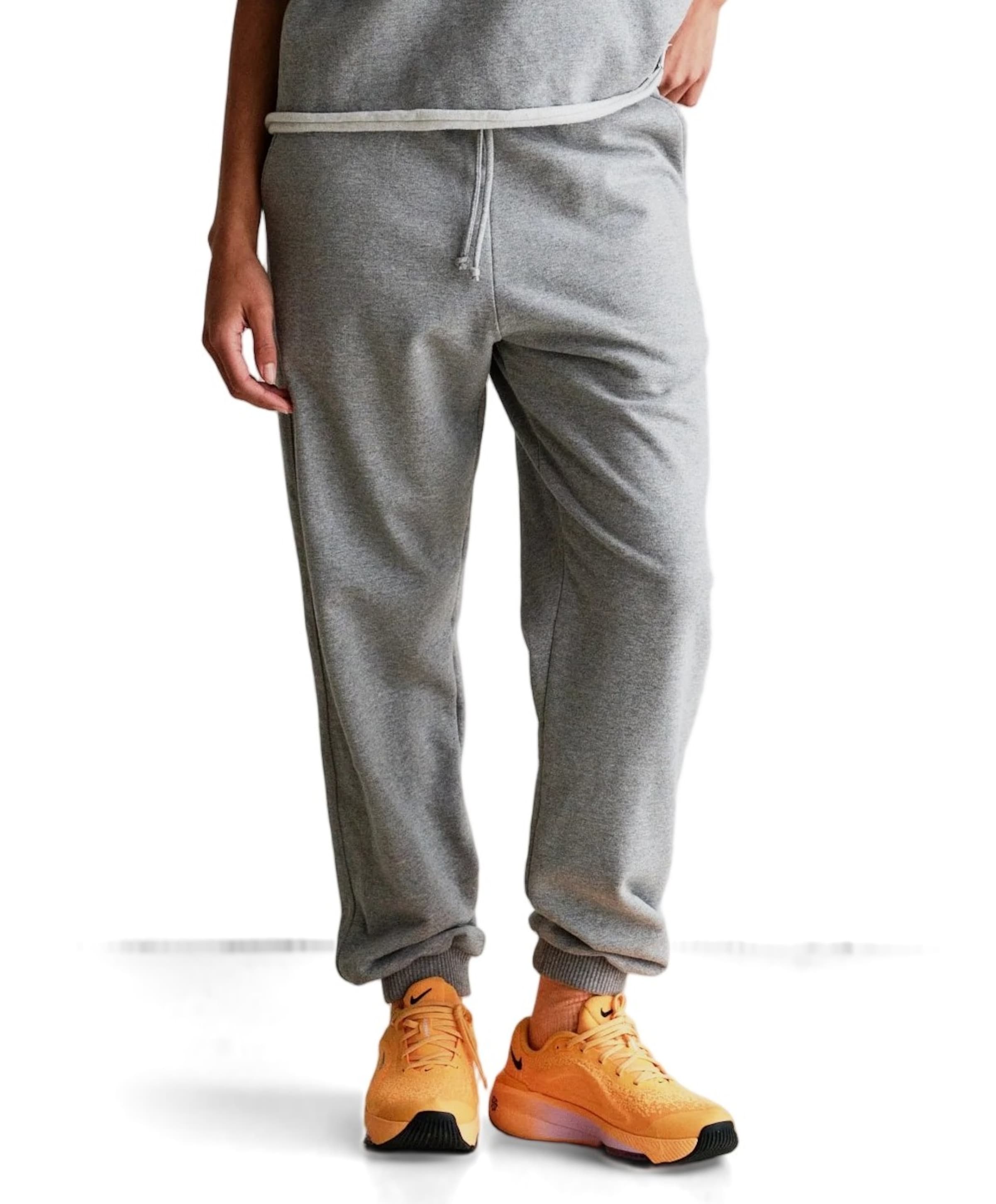 Trousers dames broek grijs