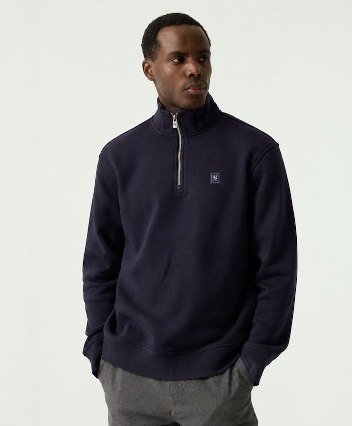 Heren sweater blauw