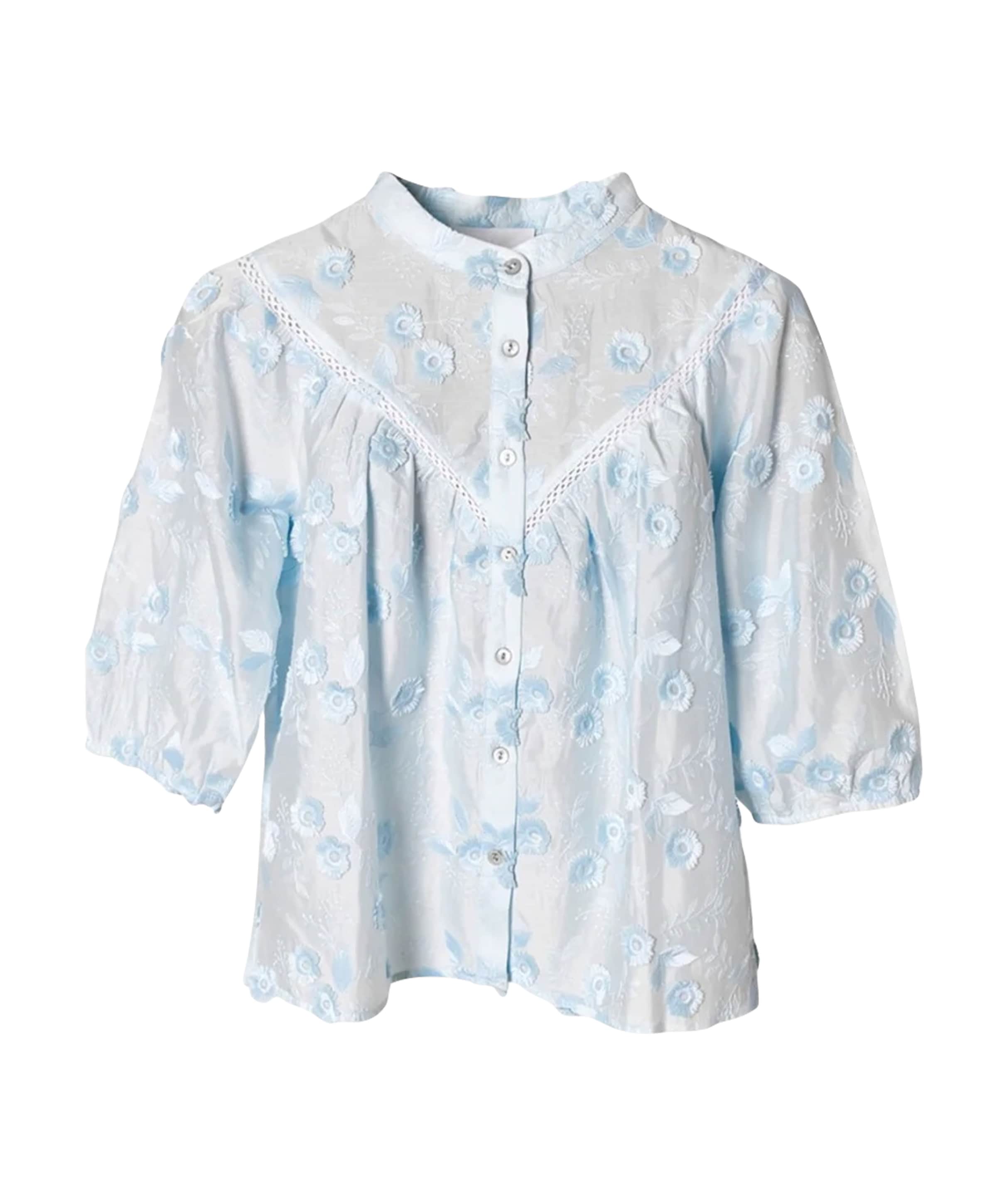 Dames blouse blauw