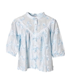Dames blouse blauw
