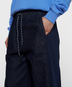 western chambray dames broek blauw