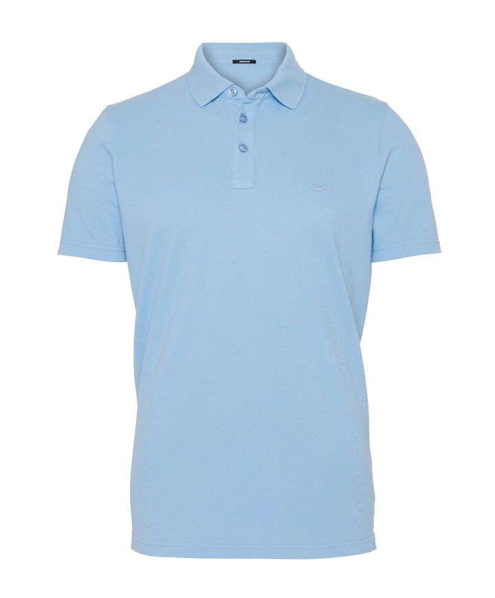Heren polo blauw