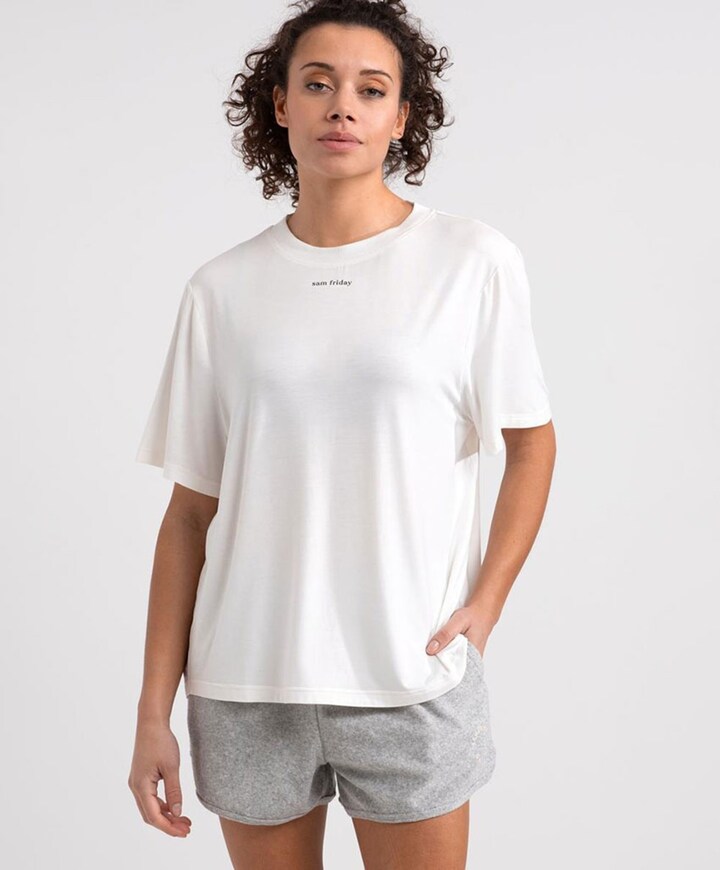 Dames T-shirt ecru