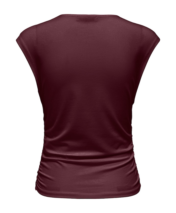 Dames top bordeaux