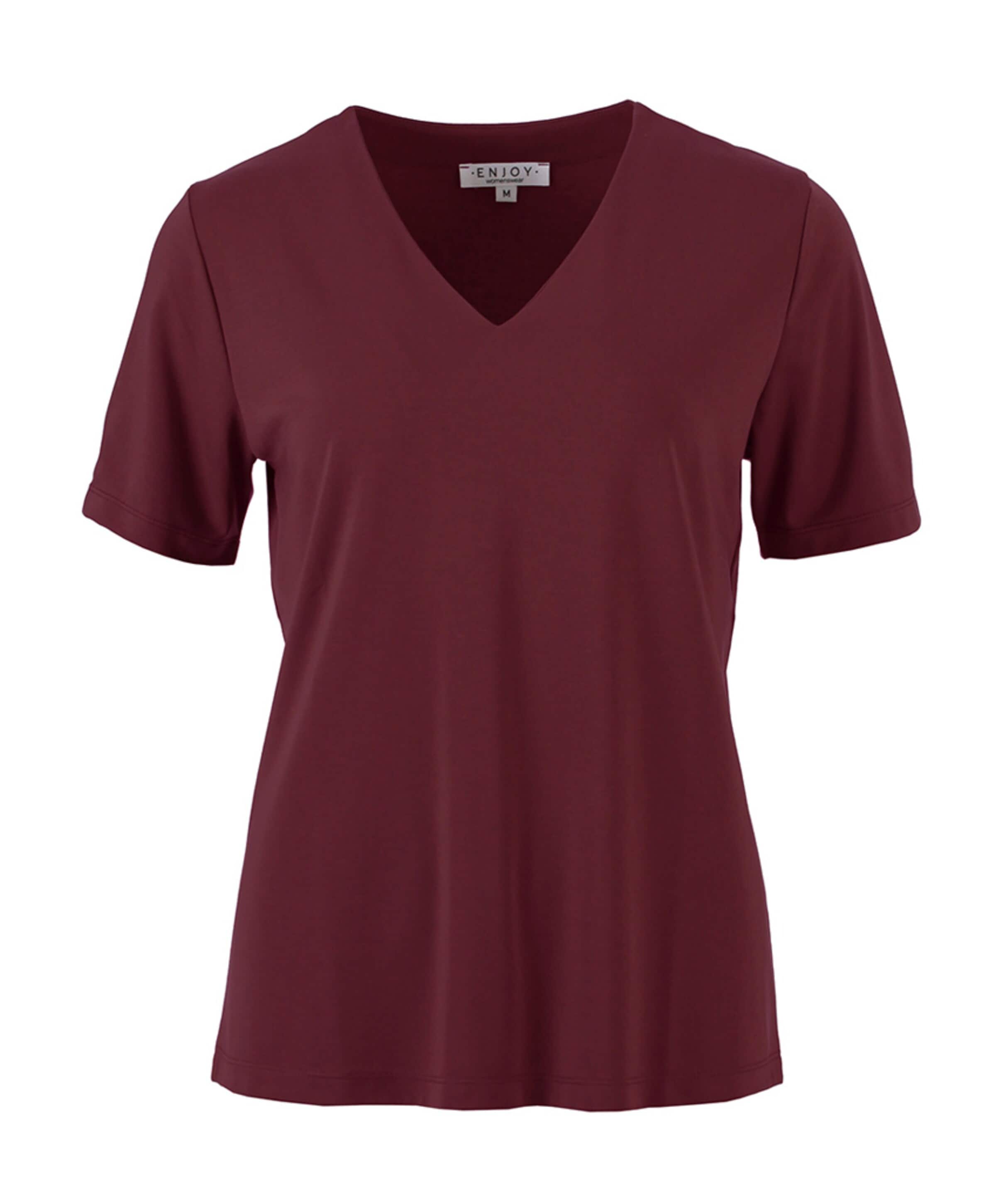Dames T-shirt bordeaux