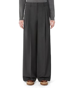 Adelfi Tela Pura Lana Natural dames pantalon grijs