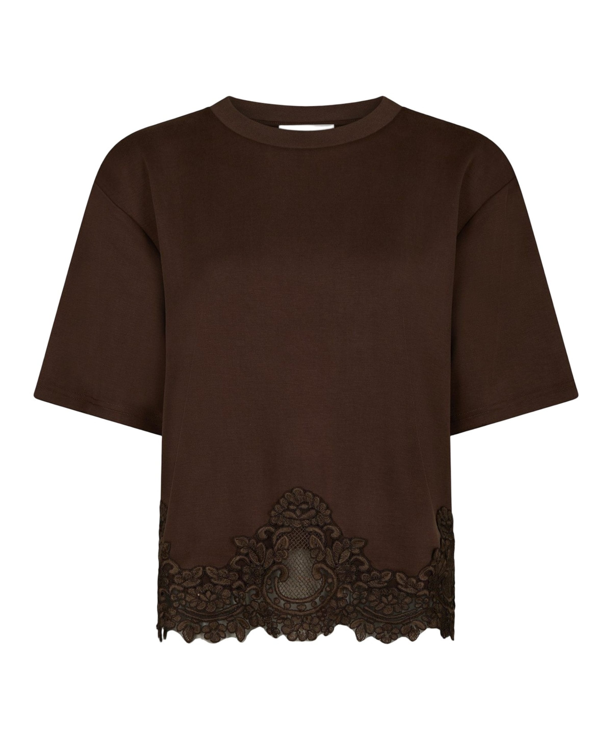 Dames T-shirt bruin